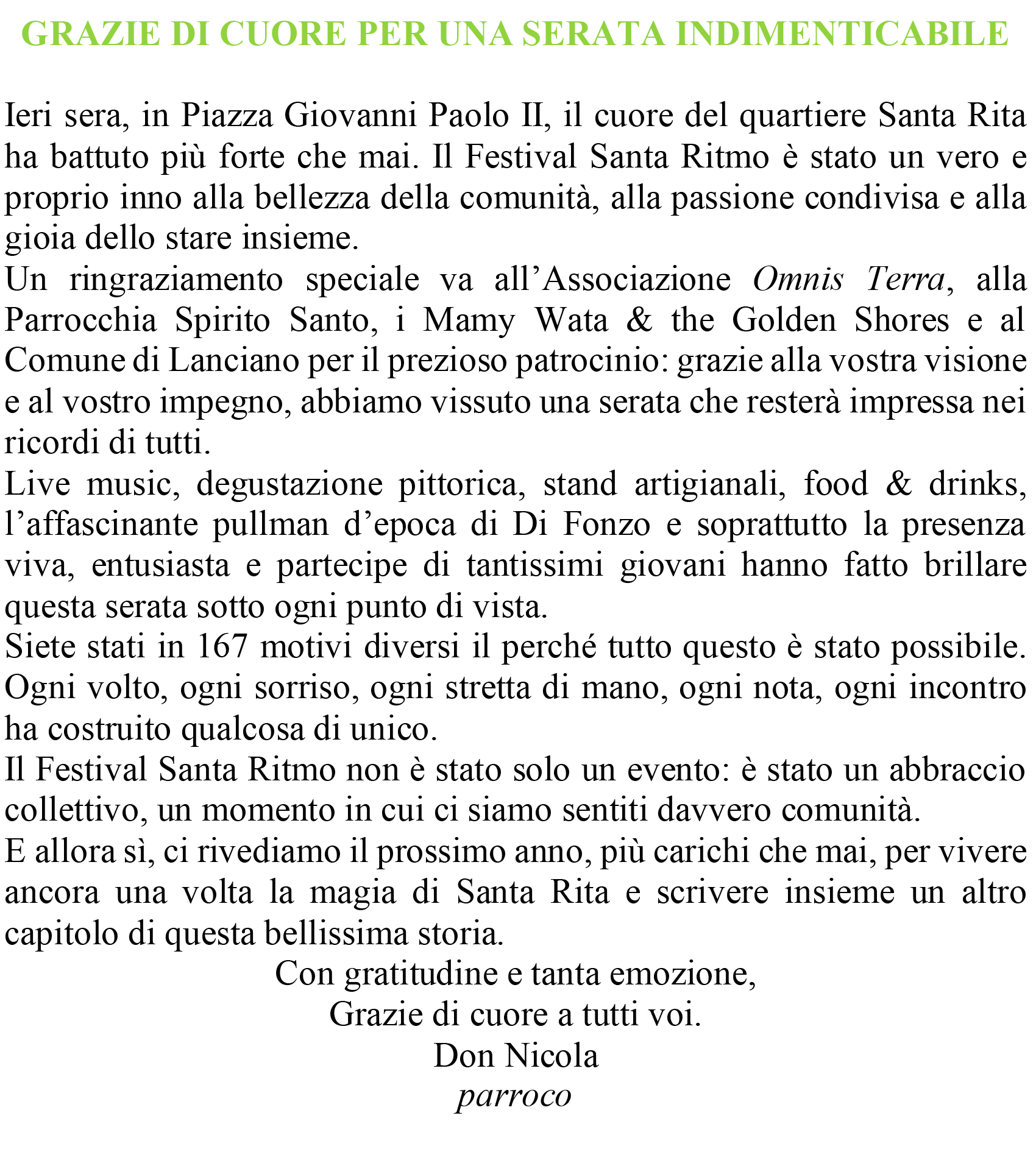 Lavoce del Pparroco